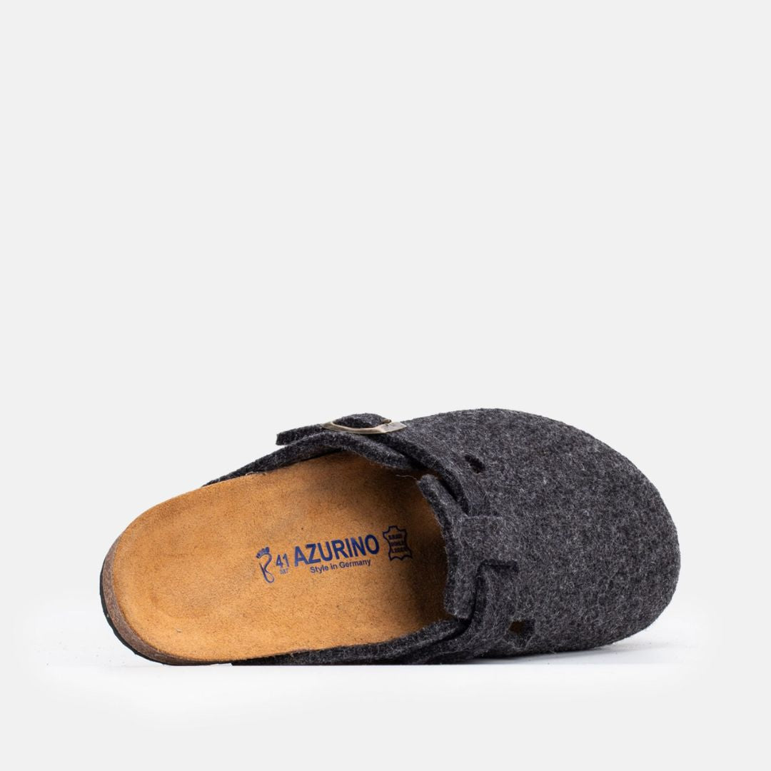 Sabot Pantoufle Gris Noir