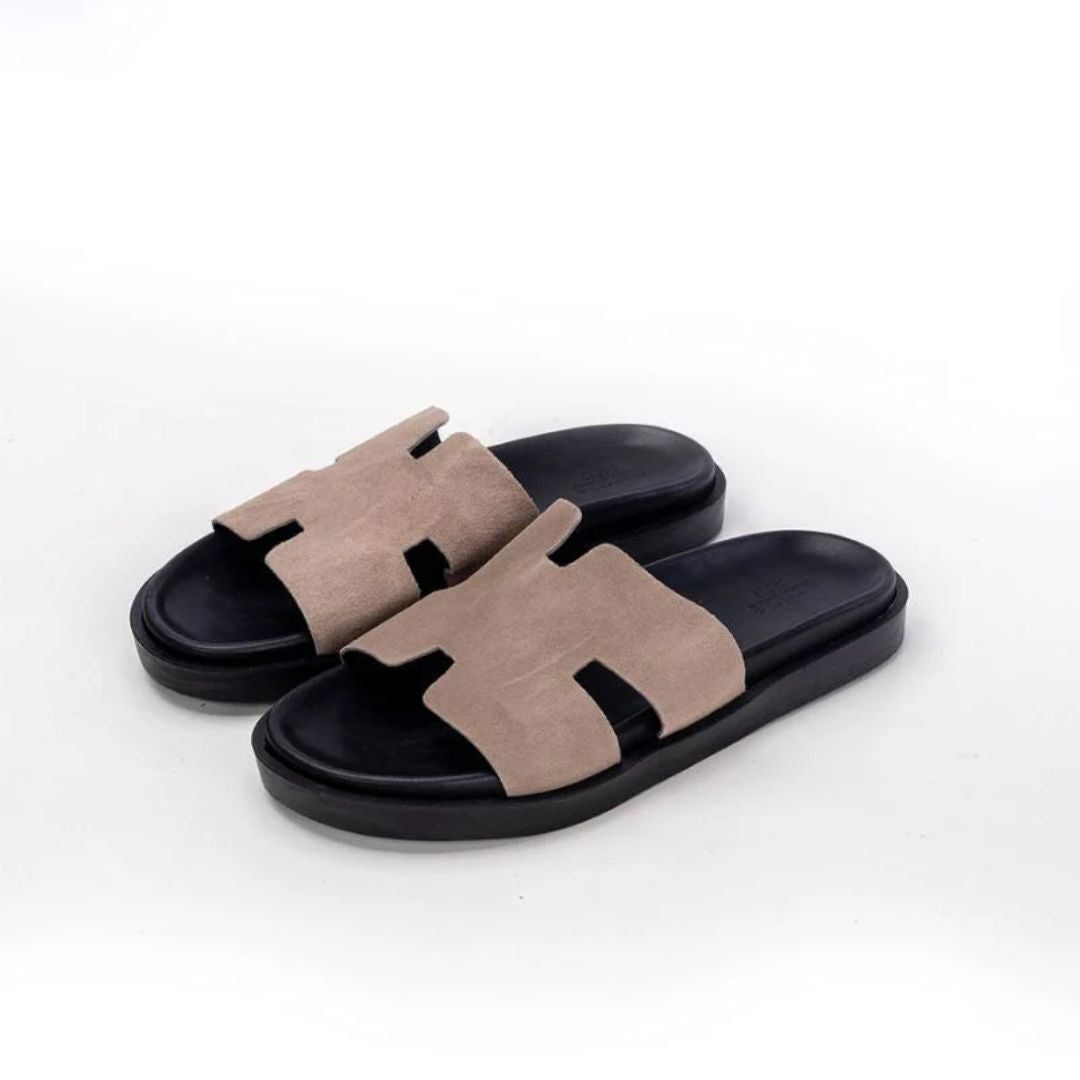 Azurino Sandales Daim Beige