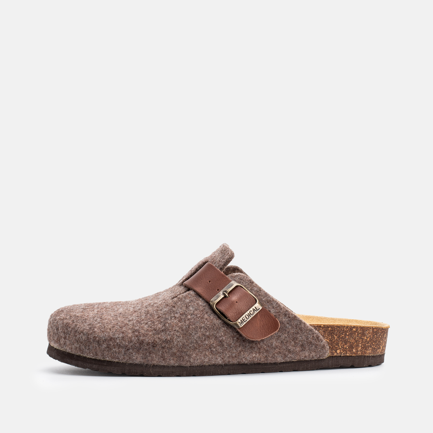 Sabot Pantoufle Tabac – Bride Cuir