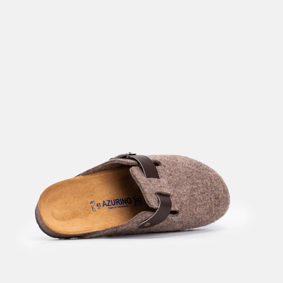 Sabot Pantoufle Marron – Bride Cuir